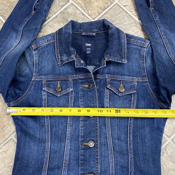 Gap Jean Jacket, Women’s Classic Fit XS, Dark Blue - Picture 11 of 13